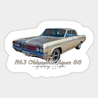 1963 Oldsmobile Super 88 Holiday Sedan Sticker